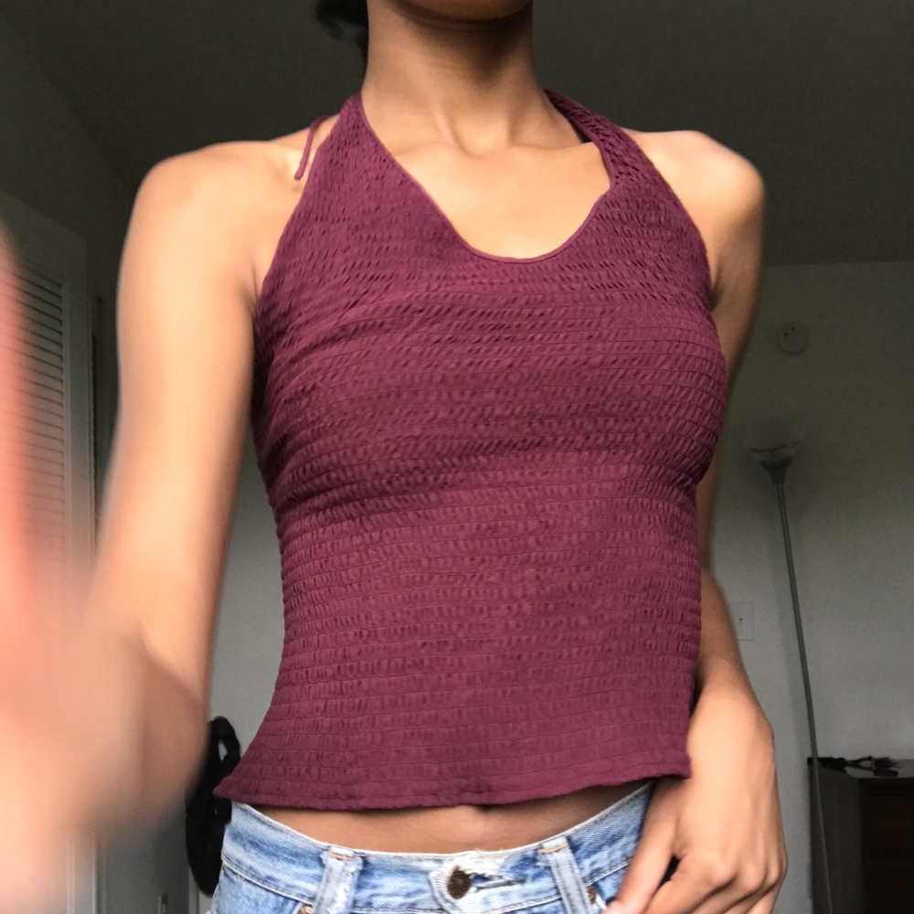 JCREW HALTER TIE UP TOP